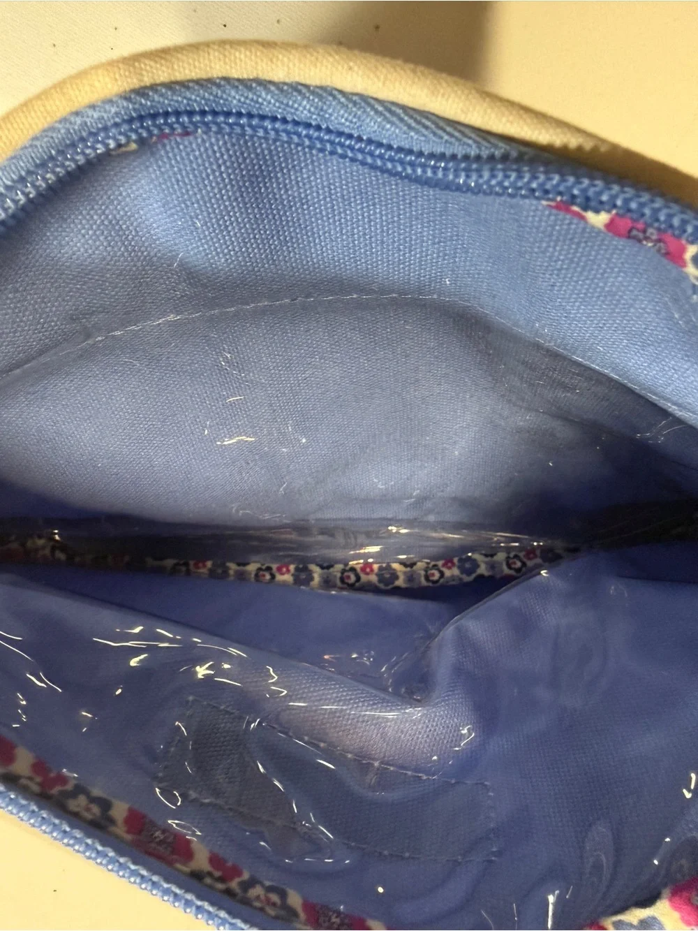 Vera Bradley Blue Toiletry Pouch